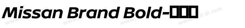 Missan Brand Bold字体转换